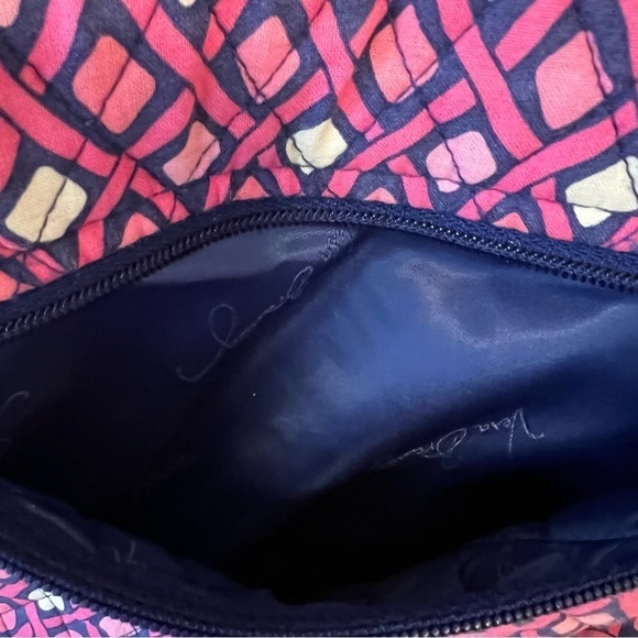 VERA BRADLEYKatalina Pink Diamonds Carryall Crossbody Handbag Purple 2012 Y2K - Picture 9 of 15